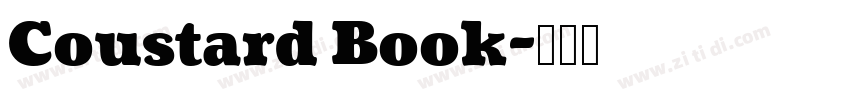 Coustard Book字体转换